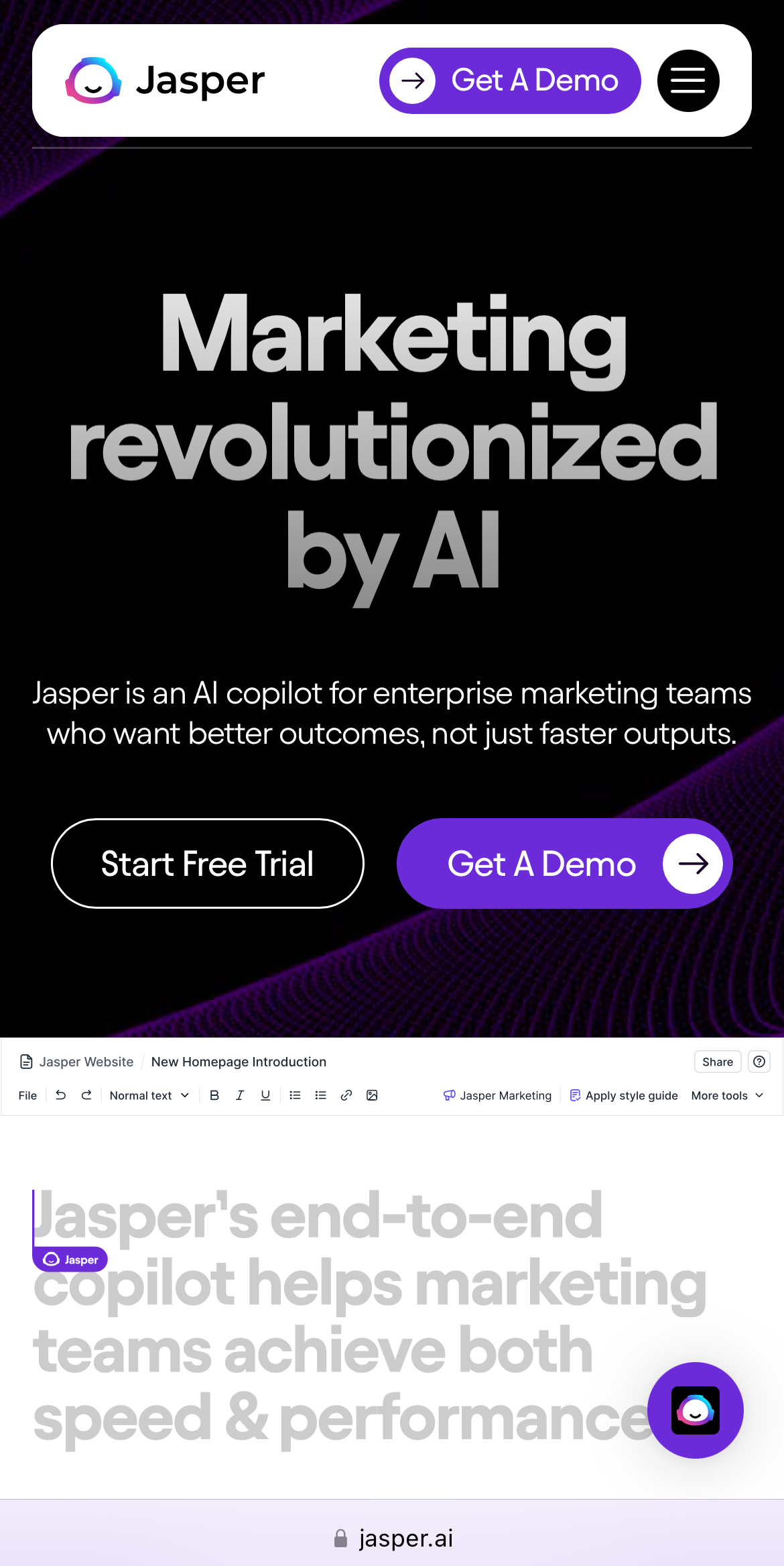 Jasper AI content generator